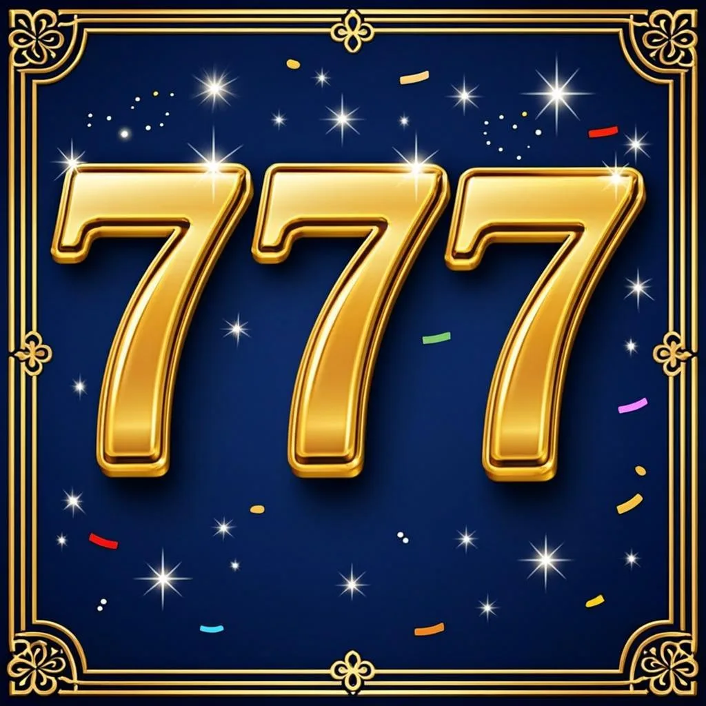 Ilustrasi orisinal AGAM69 bertema mesin slot klasik dengan angka tujuh emas untuk game Crazy 777